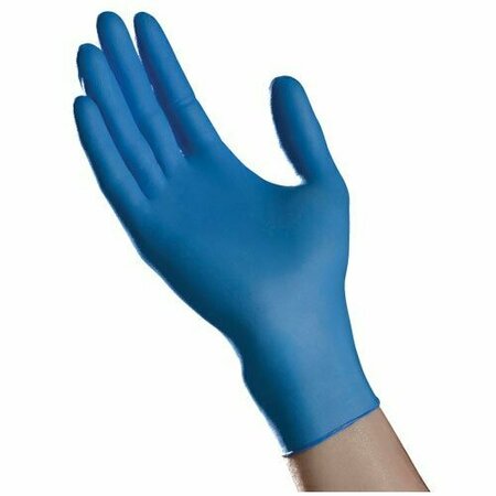 TRADEX INTL Ambitex, Nitrile Exam Gloves, Nitrile, Powder-Free, L, 100 PK, Blue NLG400